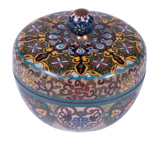 JAPANESE CLOISONNE LIDDED BOX