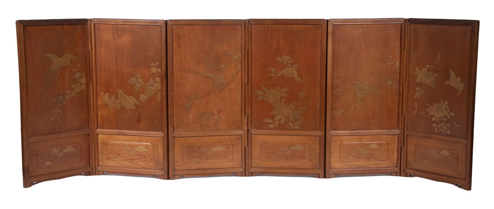 SIX-PANEL JAPANESE TABLETOP FOLDING SCREEN (1 of 4)