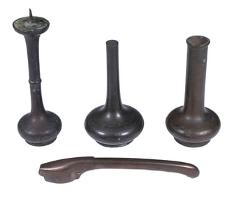 (4) JAPANESE BRONZE ACCESSORIES