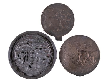 (3) JAPANESE BRONZE MIRRORS