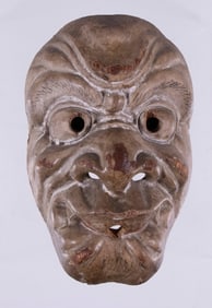 EARLY JAPANESE EDO MINIATURE MASK