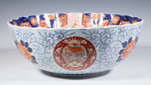 JAPANESE IMARI PUNCH BOWL