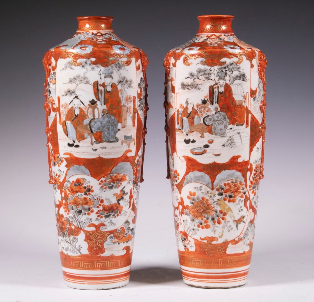PR JAPANESE KUTANI VASES (1 of 6)