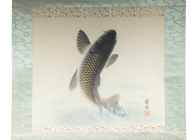 LATE 20TH C. JAPANESE SCROLL