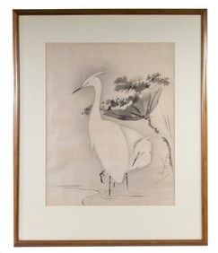 EARLY 20TH C. JAPANESE WATERCOLOR, FRAMED
