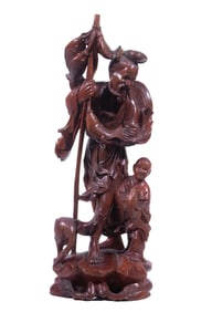 JAPANESE HARDWOOD CARVING