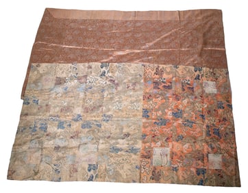 (2) JAPANESE SILK PRIEST ROBES