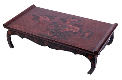 JAPANESE RED LACQUER STAND
