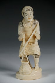 19TH C. JAPANESE CABINET FIGURE