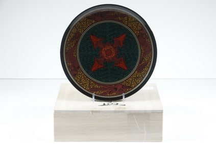 JAPANESE LACQUERED DISPLAY DISH BY MORISHIGE