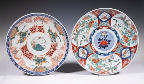 (2) JAPANESE IMARI CHARGERS