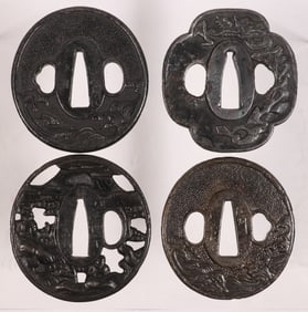 REPLICA JAPANESE IRON SWORD TSUBA (HILTS)