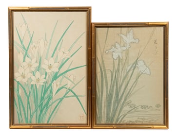 JAPANESE WATERCOLOR & PRINT
