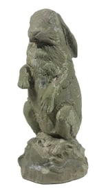 RESIN RABBIT GARDEN FIGURE