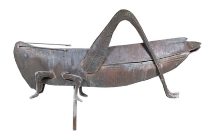 20TH C. GRASSHOPPER WEATHERVANE