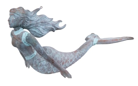 COPPER MERMAID WEATHERVANE