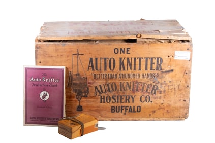 AUTO KNITTER HOSIERY MACHINE IN ORIGINAL CRATE