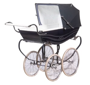 1950'S ENGLISH QUALITY BABY PRAM