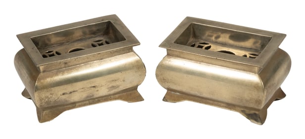 PR CHINESE PAKTONG MINIATURE INCENSE BURNERS