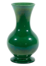 CHINESE GREEN GLAZED PORCELAIN VASE