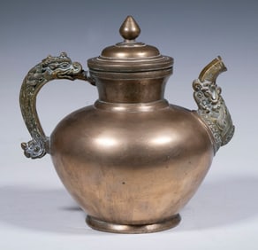 TIBETAN PAKTONG TEAPOT