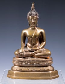 THAI BRONZE BUDDHA, 18TH C.