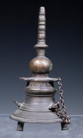INDIAN BRONZE INK POT