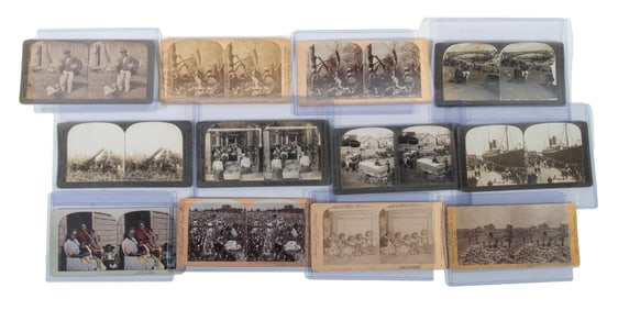 (16) REAL PHOTO STEREOVIEW CARDS, AFRICAN-AMERICANS