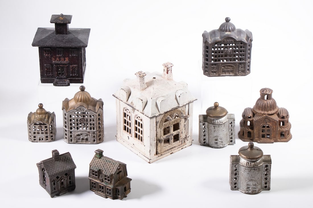 (10) CAST IRON BUILDING FORM BANKS (1 of 1)