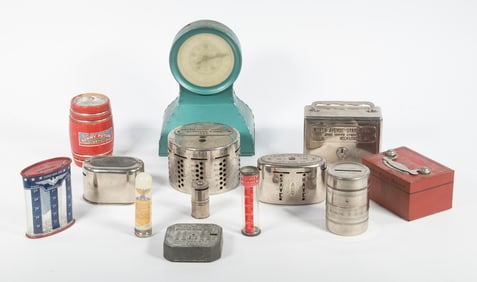 (13) VINTAGE METAL COIN BANKS