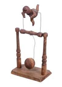 MAINE FOLK ART ACROBAT TOY
