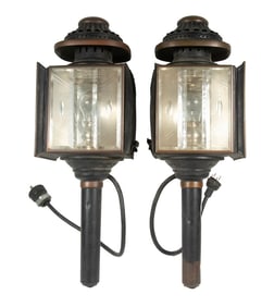 PR 19TH C. CARRIAGE LANTERNS