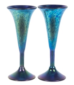 PR CARL RADKE - PHOENIX STUDIOS ART GLASS VASES
