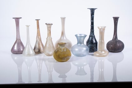 (10 PCS) TURKISH REPRODUCTIONS OF ANCIENT GLASS