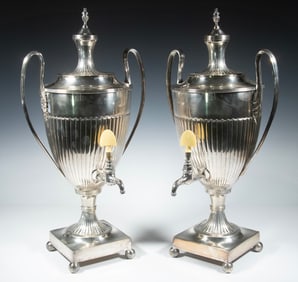 PR SILVER-PLATE BEVERAGE URNS