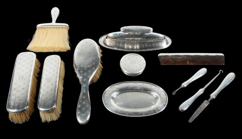 (11 PCS) GORHAM STERLING DRESSER ITEMS