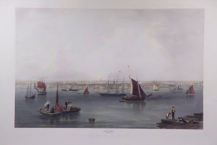 UNFRAMED RESTRIKE OF BOSTON PRINT