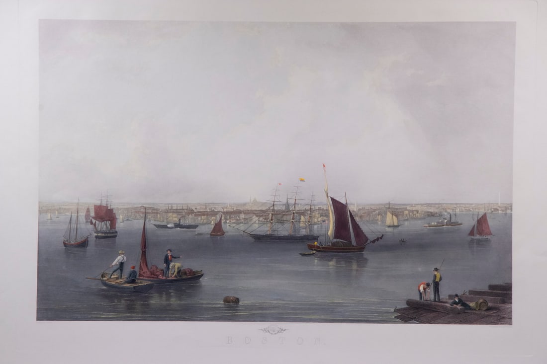 UNFRAMED RESTRIKE OF BOSTON PRINT (1 of 3)