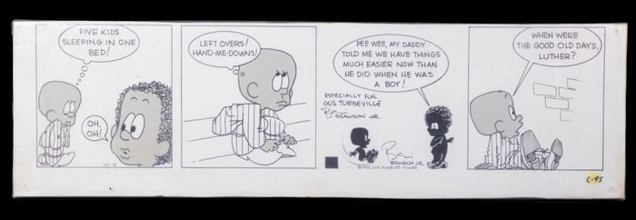 COMIC STRIP ART 1973 "LUTHER" BY BRANDON