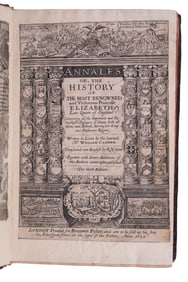 RARE BOOK QUEEN ELIZABETH I, WILLIAM CAMDEN, 1635