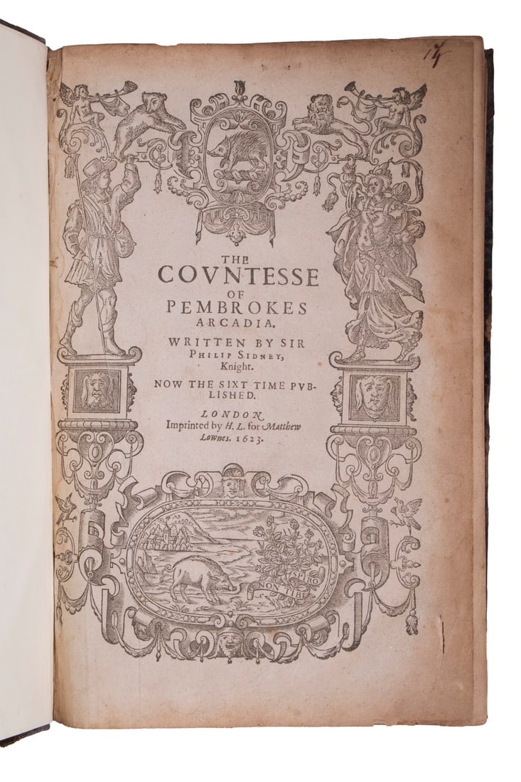 RARE BOOK OF POETRY, SIR PHILIP SIDNEY, 1623 (1 of 5)