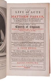 RARE BOOK ENGLISH HISTORY ARCHBISHOP CANTERBURY, 1711, JOHN STRYPE