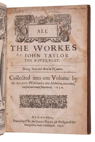 RARE BOOK OF POETRY, JOHN TAYLOR, 1630