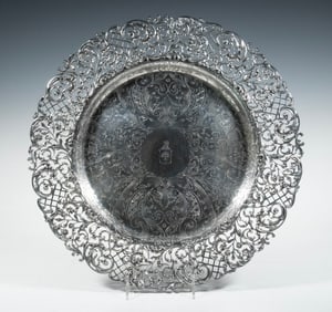 J.E. CALDWELL STERLING SILVER SERVING TRAY
