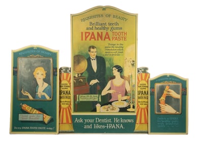 1920S IPANA TOOTHPASTE STORE MERCHANDISING KIT