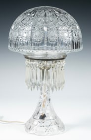 CUT GLASS TABLE LAMP