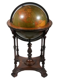 KITTINGER 18" TERRESTRIAL GLOBE ON STAND
