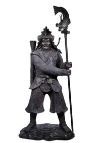 BRONZE OF SAMURAI WARRIOR