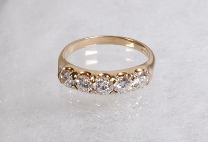 14K GOLD DIAMOND ANNIVERSARY BAND