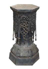 MOORISH STYLE CAST IRON PEDESTAL